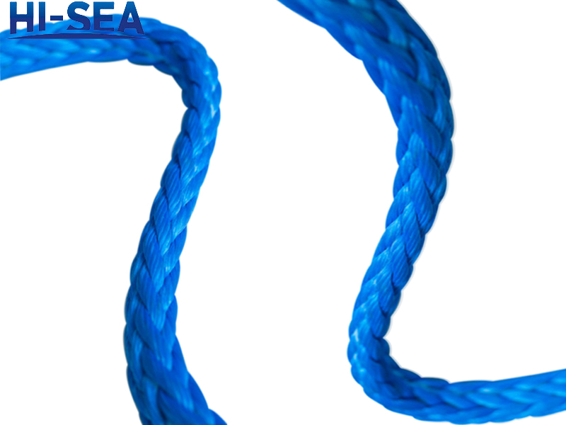 12-Strand PP Marine Mooring Rope with Blue Coated