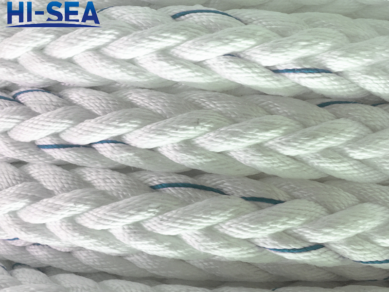 Multi-Color High-Quality 8 or 12 Strand Hybrid PP or PET Mooring Rope