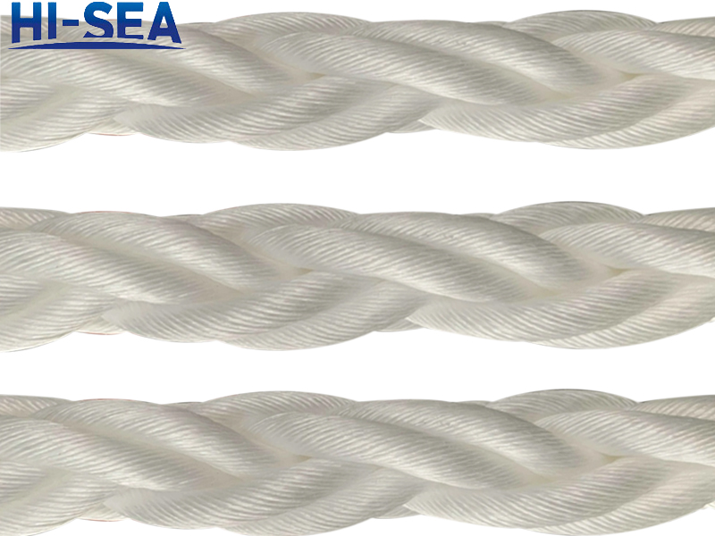 8-Strand White Power Recovery Nylon Rope